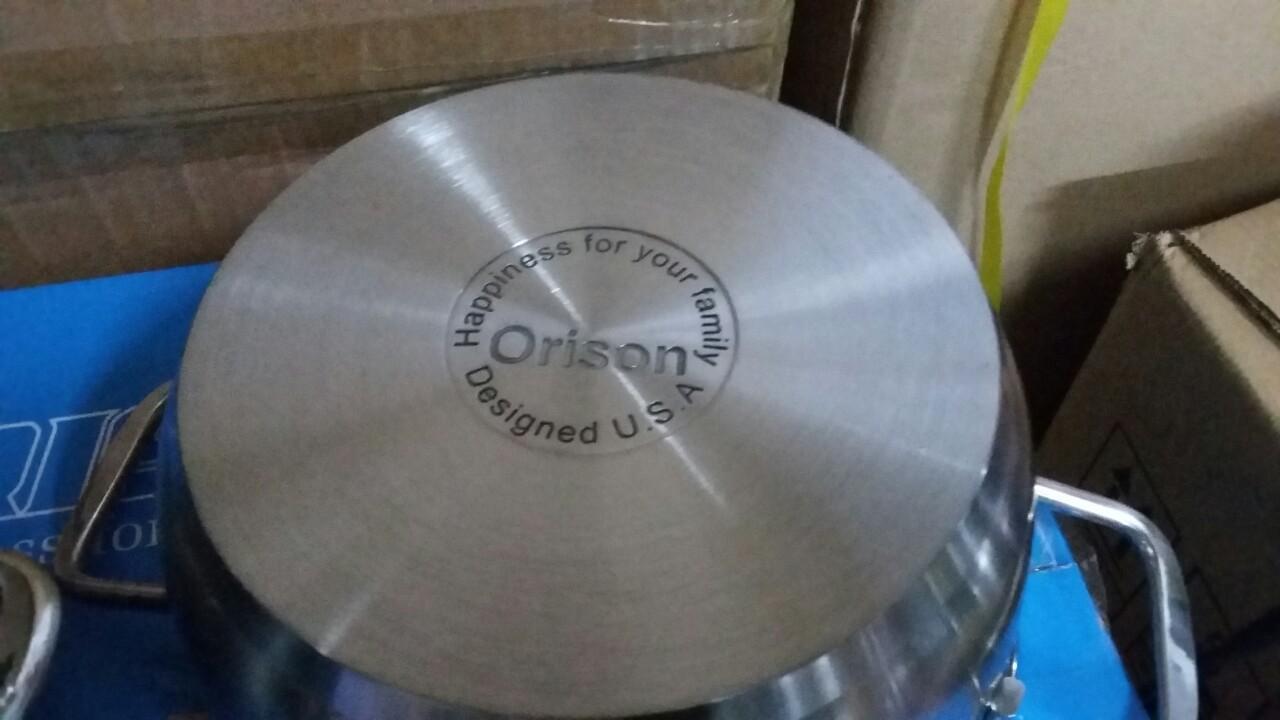 Bộ nồi 5 cái Orison  nắp inox 3 đáy ORB5CX