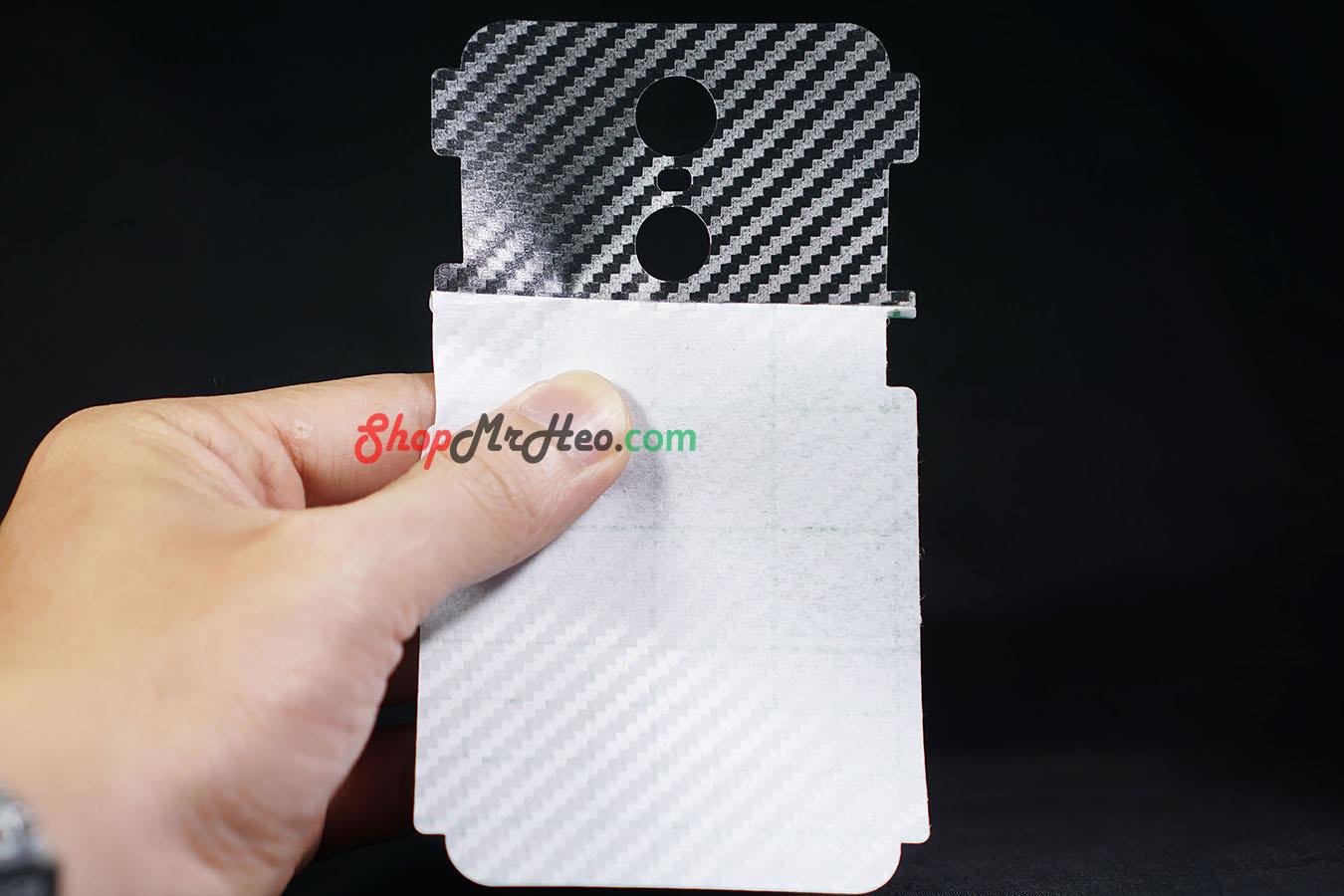 [HCM]Bộ 3 Skin Dán Mặt Lưng Vân 3D Xiaomi Redmi 5