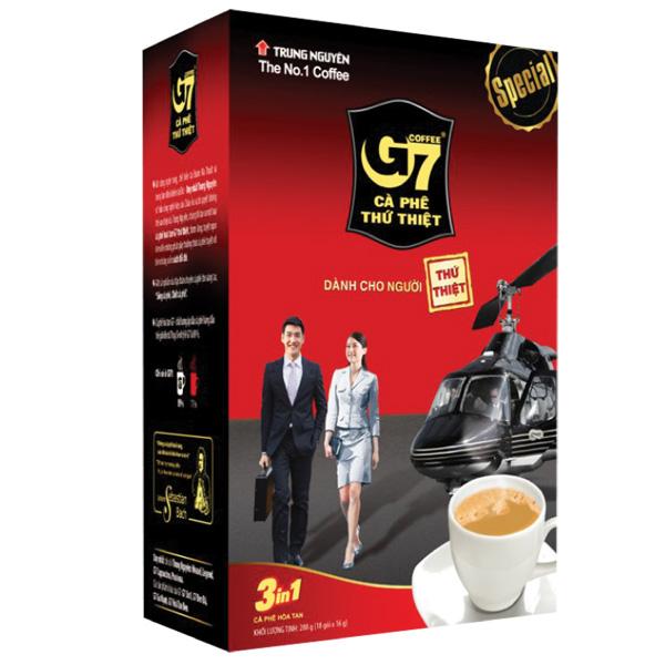Cà phê hòa tan G7 3 trong 1 hộp 18 gói x 16g