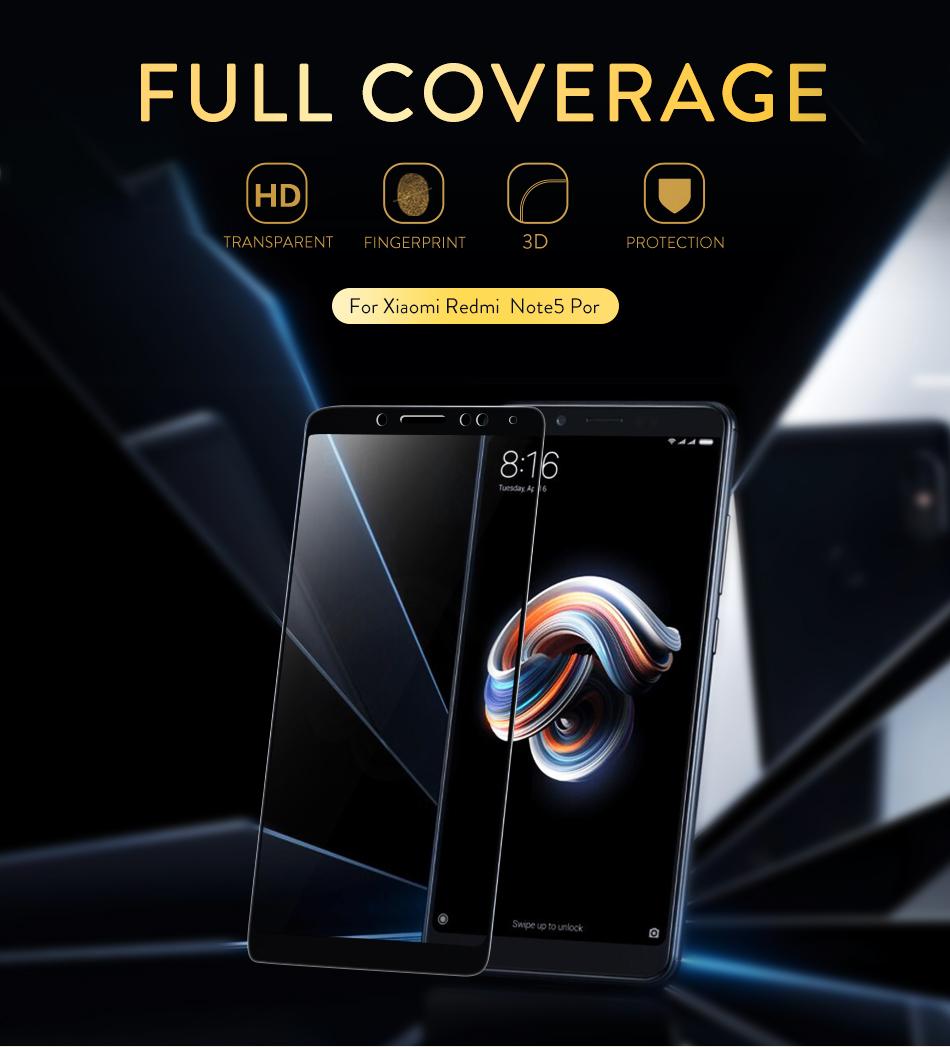 Miếng dán cường lực full màn hình cho Xiaomi Redmi Note 5 Pro (Trắng)