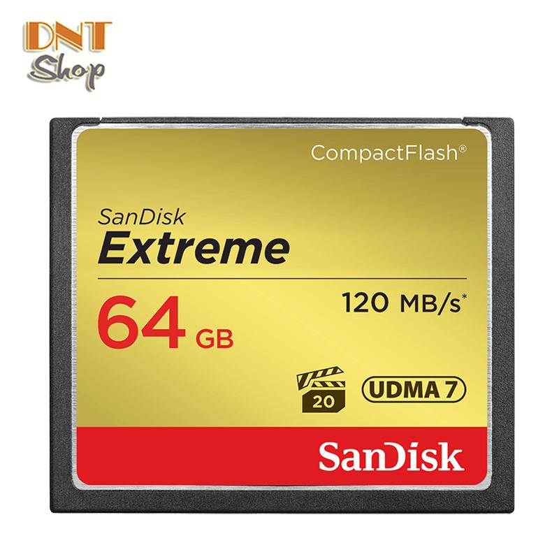 Thẻ Nhớ CF (CompactFlash) SanDisk Extreme 64GB 800X~120MB/s (SDCFXS-064G-A46)