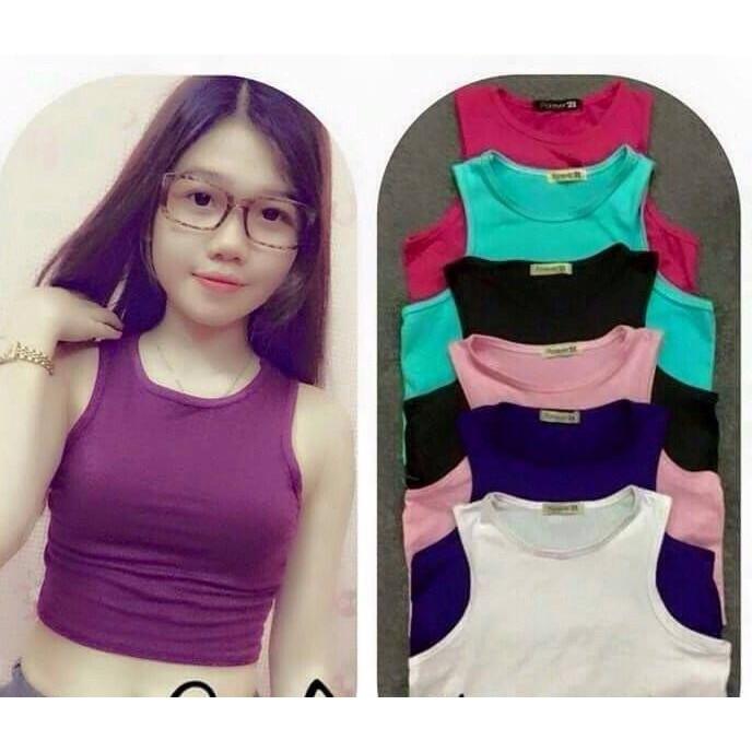 [HCM]Áo Sát Nách Nữ Croptop Đủ Màu