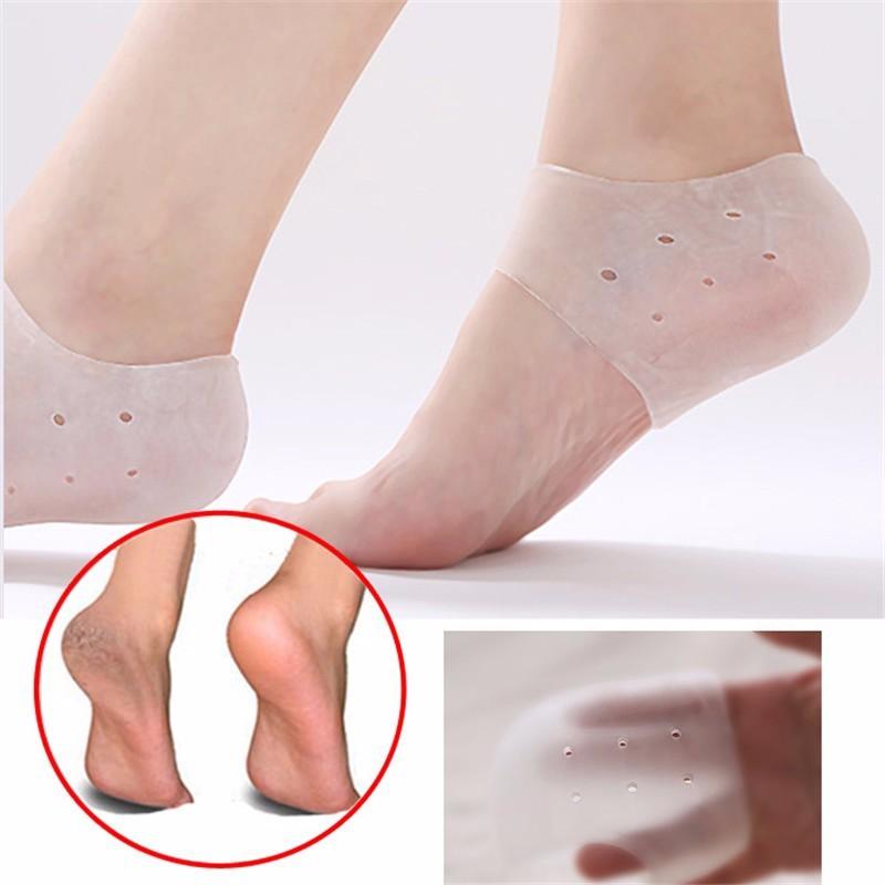 Combo 3 Đôi Vớ Silicon Bảo Vệ Chống Nứt Gót Chân (Màu Be)