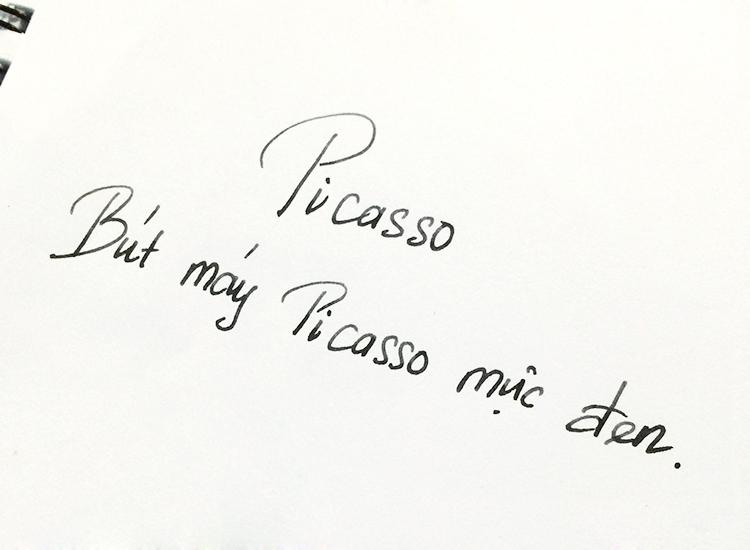 Lọ mực Picasso đen cao cấp dành cho bút máy