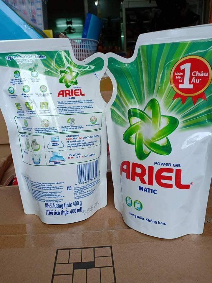 [HCM]Túi nước giặt Ariel đậm đặc 400ml