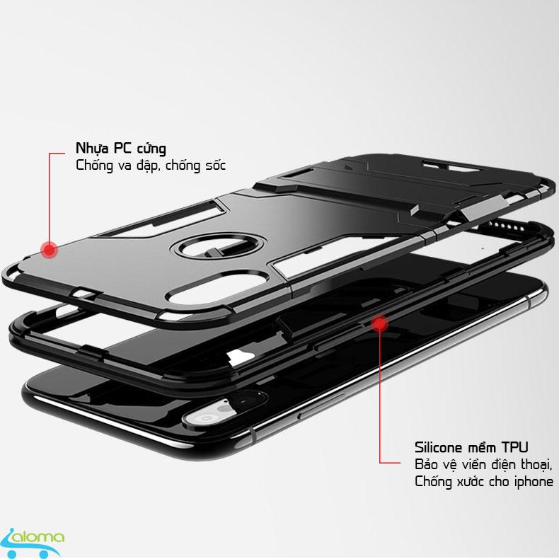 Ốp lưng Iphone 6 plus và 6s plus kiêm giá đỡ KUMENG KM-IP88
