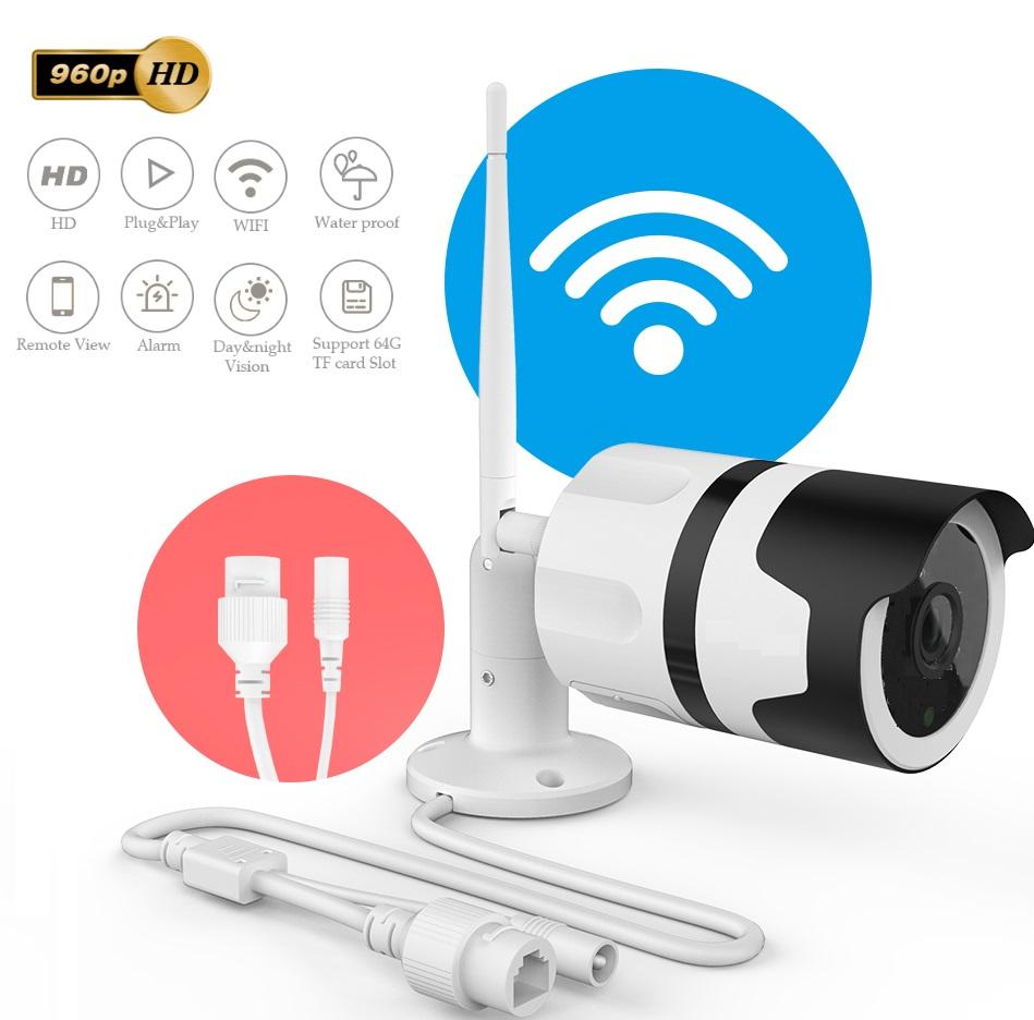 Camera ip yoosee thân panoramic ngoài trời 3 led hình ảnh 90 độ full hd 960p 1.3mp