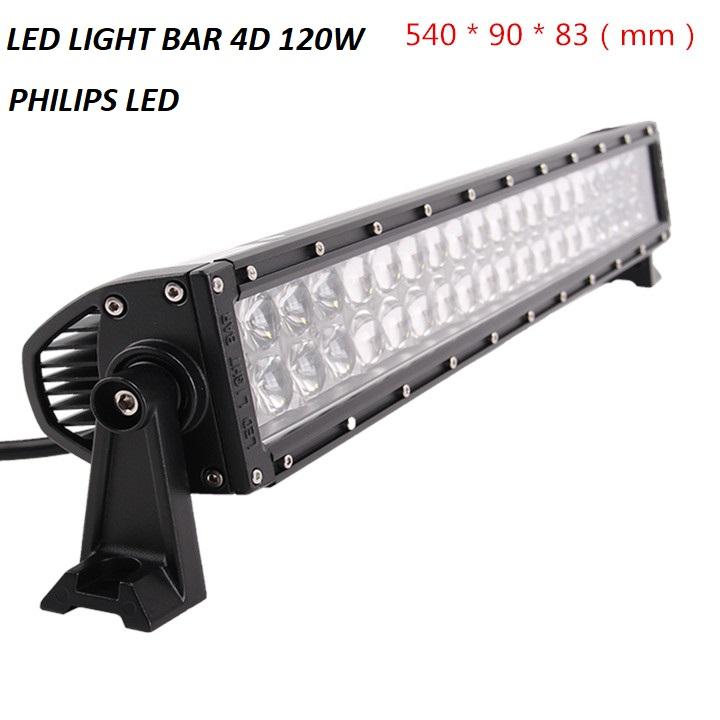 LED LIGHT BAR 4D 120W SIÊU SÁNG KÍCH THƯỚC 540*90*83MM