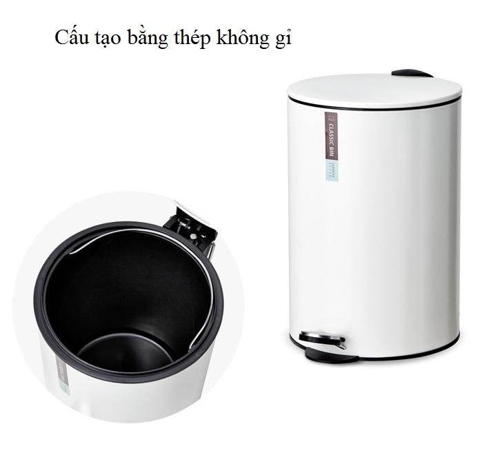 Thùng đựng rác inox Lock&Lock BYP103 12L