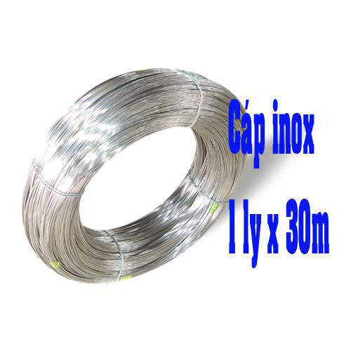 Cáp inox 304 chịu lực 1 ly x 30m