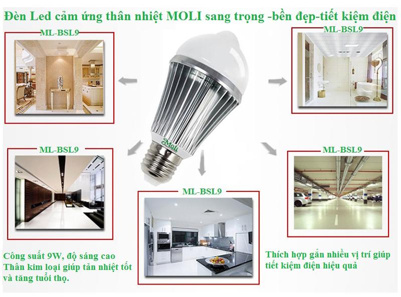 ĐÈN LED CẢM ỨNG THÂN NHIỆT