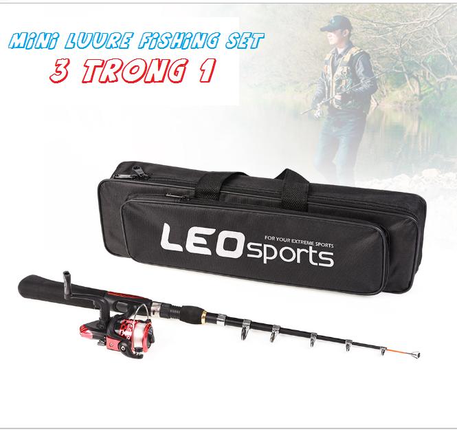 CẦN CÂU DU LỊCH 1M6 GỒM 3 MÓN SIÊU ĐỘC