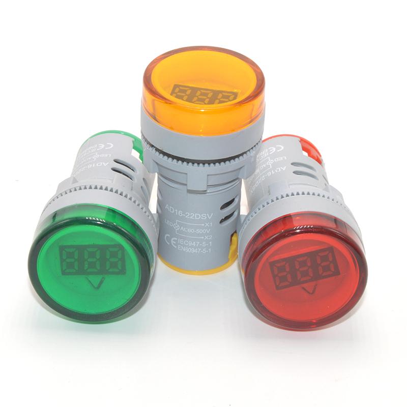 Đèn báo pha hiển thị điện áp Volt phi 22