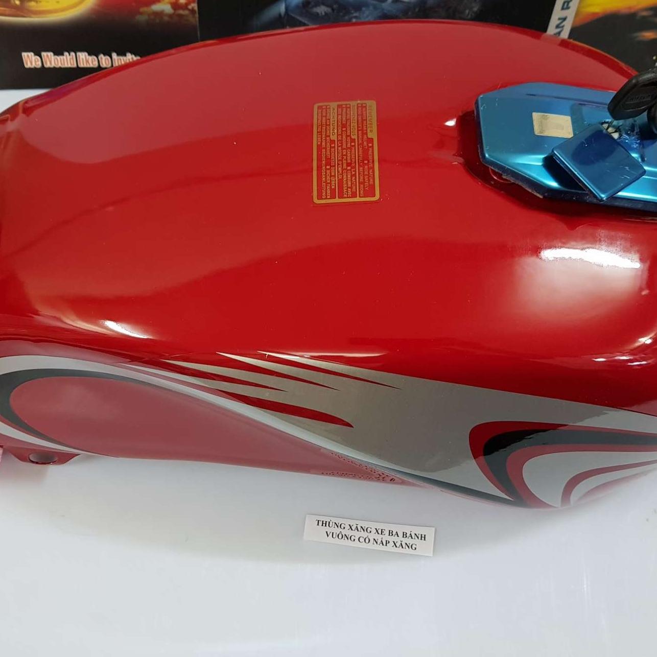 [HCM]THÙNG XĂNG XE BA BÁNH CÓ Nắp  XĂNG.