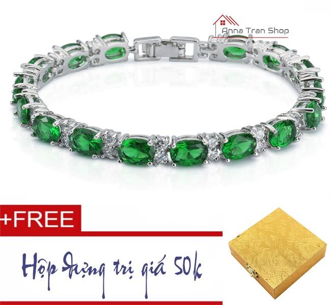 Vòng tay đá cẩm thạch cao cấp HN02 có hộp quà