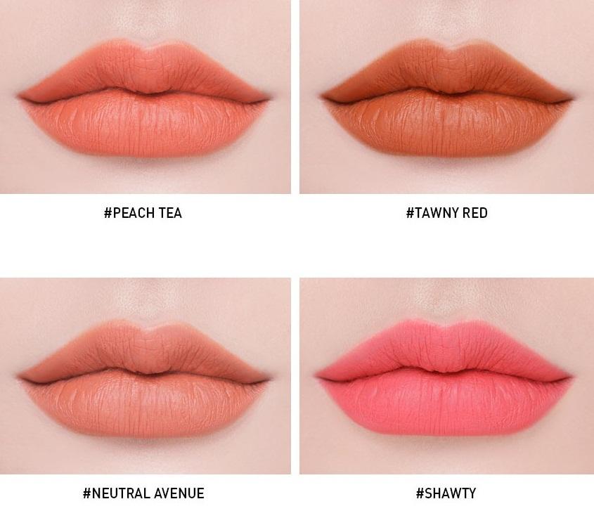 [HOT NEW 2018] Son Kem Lì 3CE Soft Lip Lacquer #Peach Tea - Tone Cam Nude