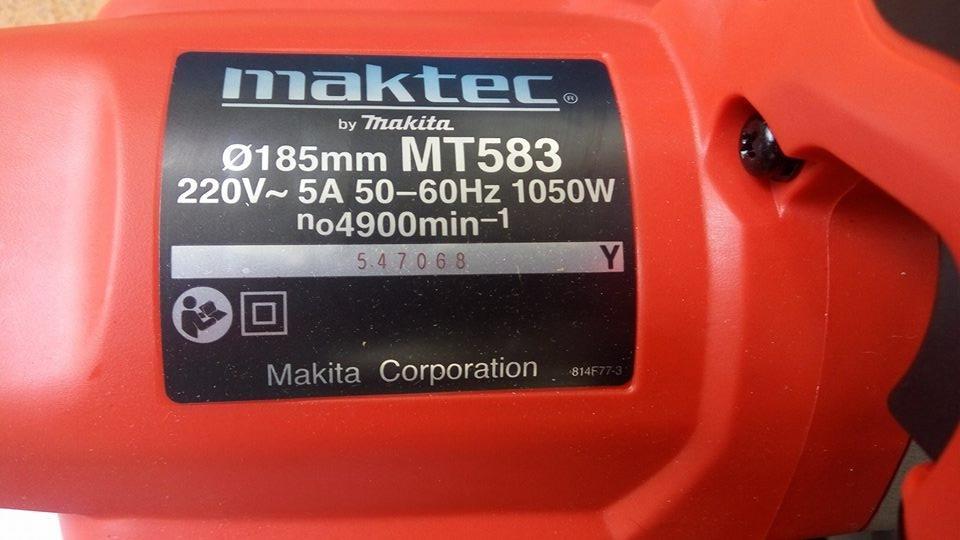 Máy cưa đĩa 184mm Maktec MT583 (Cam đen) - ABG shop