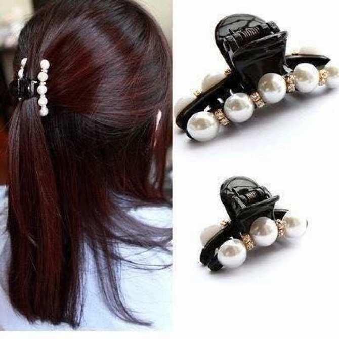 Combo 02 kẹp tóc cánh buồm ngọc trai