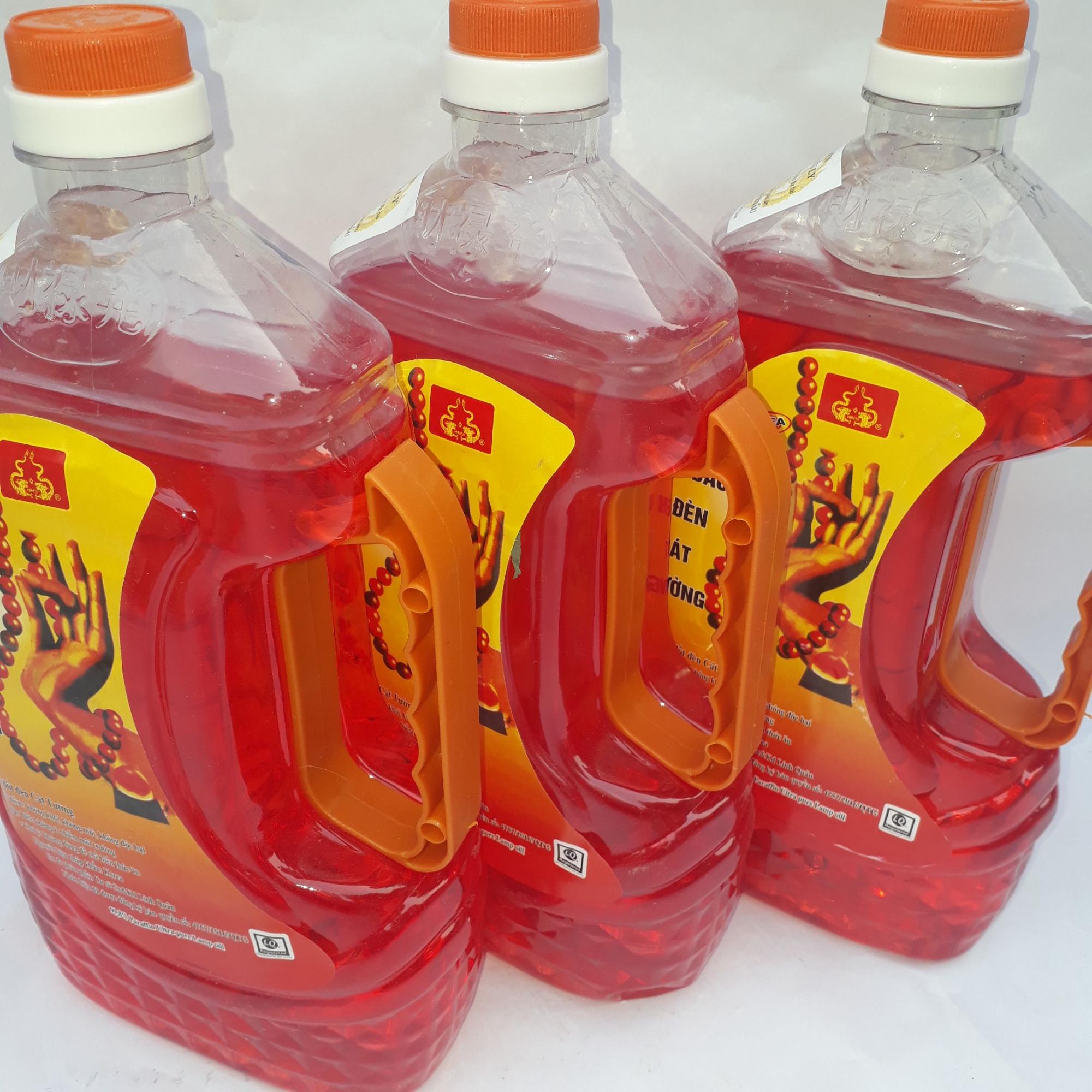 Bộ 3 chai dầu Lưu Ly Cát Tường cỡ lớn.