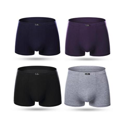 QUẦN LÓT ĐÙI boxer nam ( HỘP 4C) cao cấp CO DÃN 4 CHIỀU