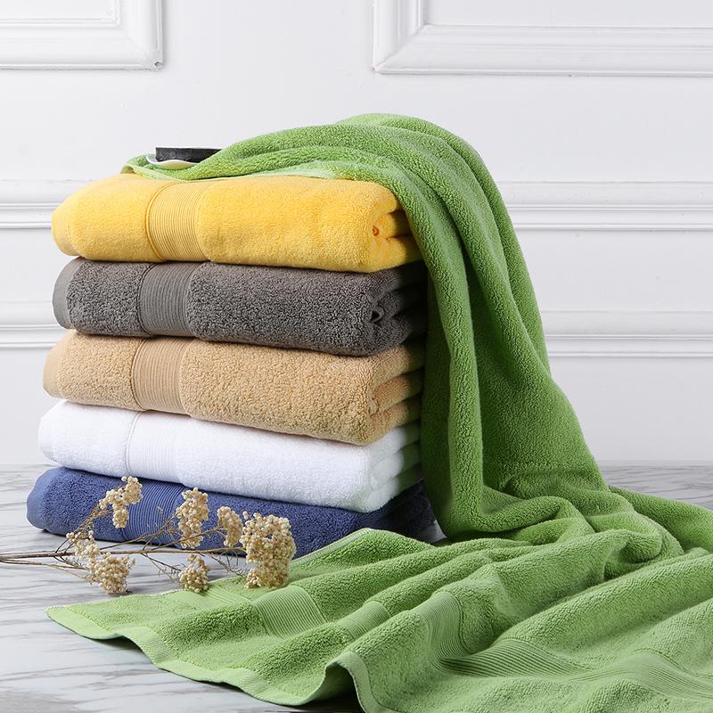 Khách Sạn 5 Sao Khăn Tắm 100% Cotton Trắng Người Lớn Mềm Mại Hút Nước Nam Dày Cá Tính 100% Cotton Cỡ Đại Khăn Mặt Đồ Gia Dụng