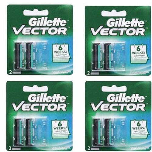 12 vỉ cạo râu 2 lưỡi Gillette Vector đẹp ( 1 hộp)
