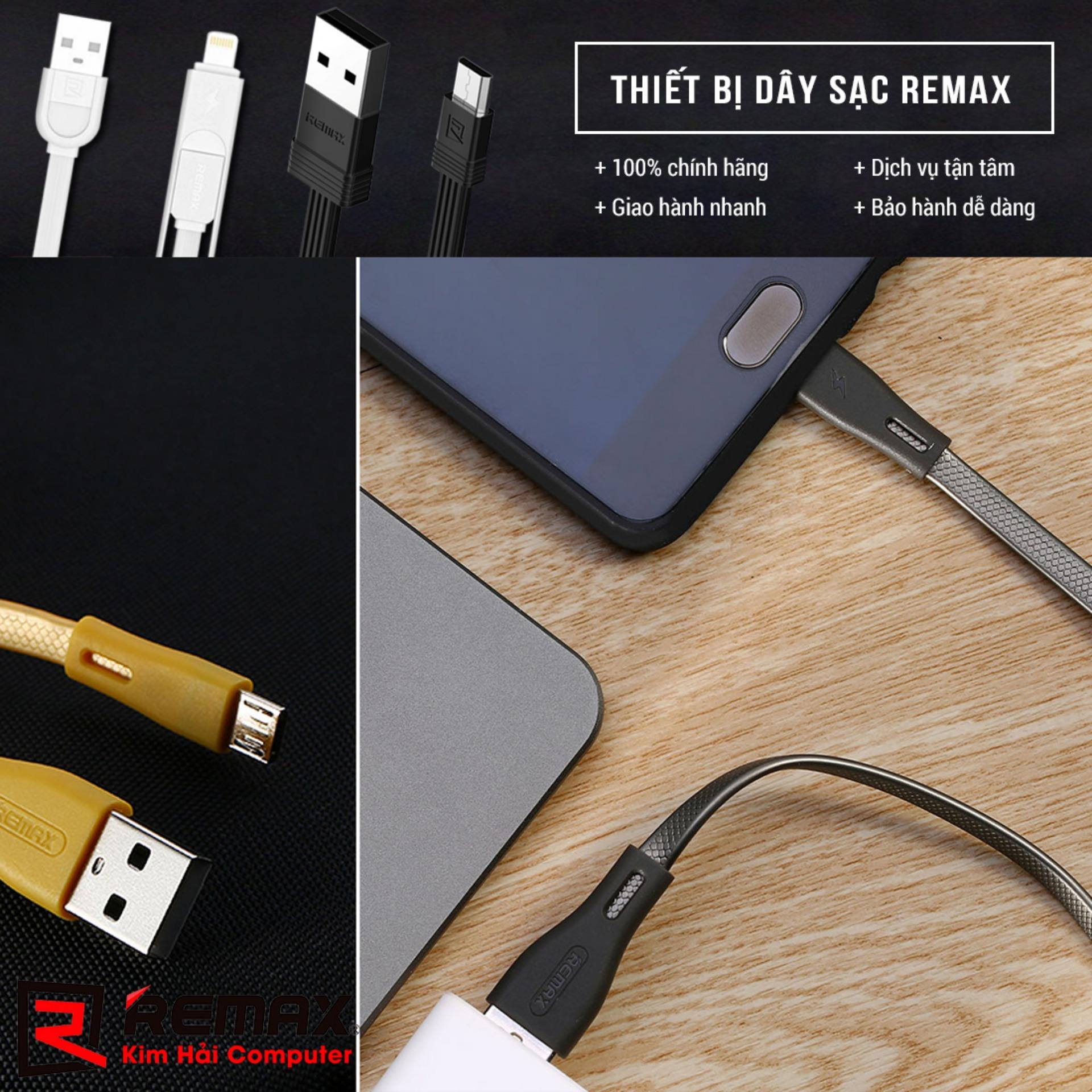 CÁP SẠC DỮ LIỆU ANDROID REMAX RC-090m (Đen) - Kim Hải Computer