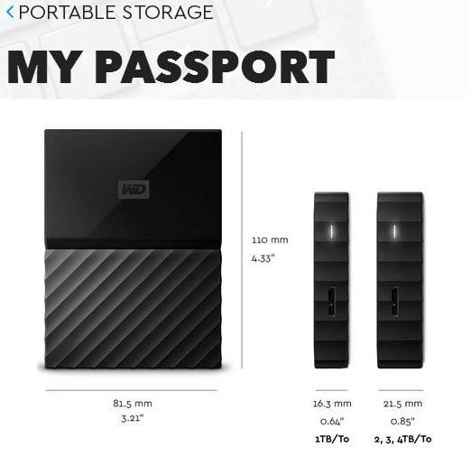 Ổ cứng di động WD 1TB Mypasport