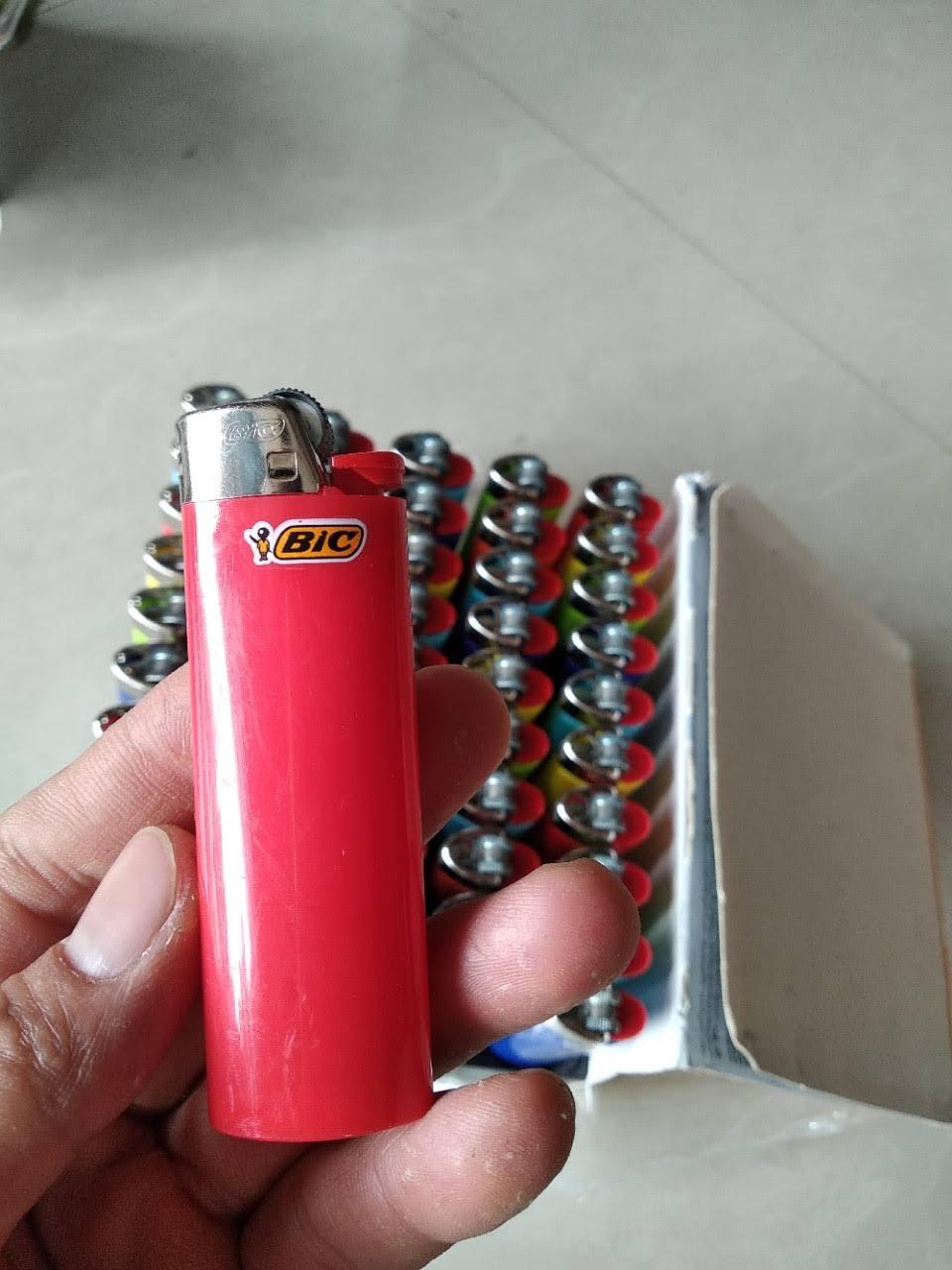10 Bật lửa Bic Đục Xịn Made in France size lớn Maxi J6