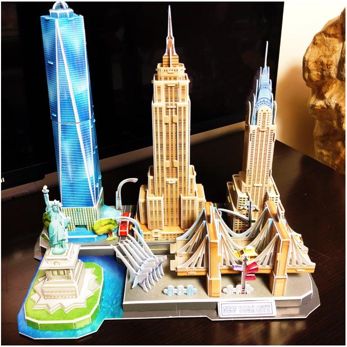 Đồ chơi mô hình lắp ráp giấy CubicFun 3D - Thành phố New York