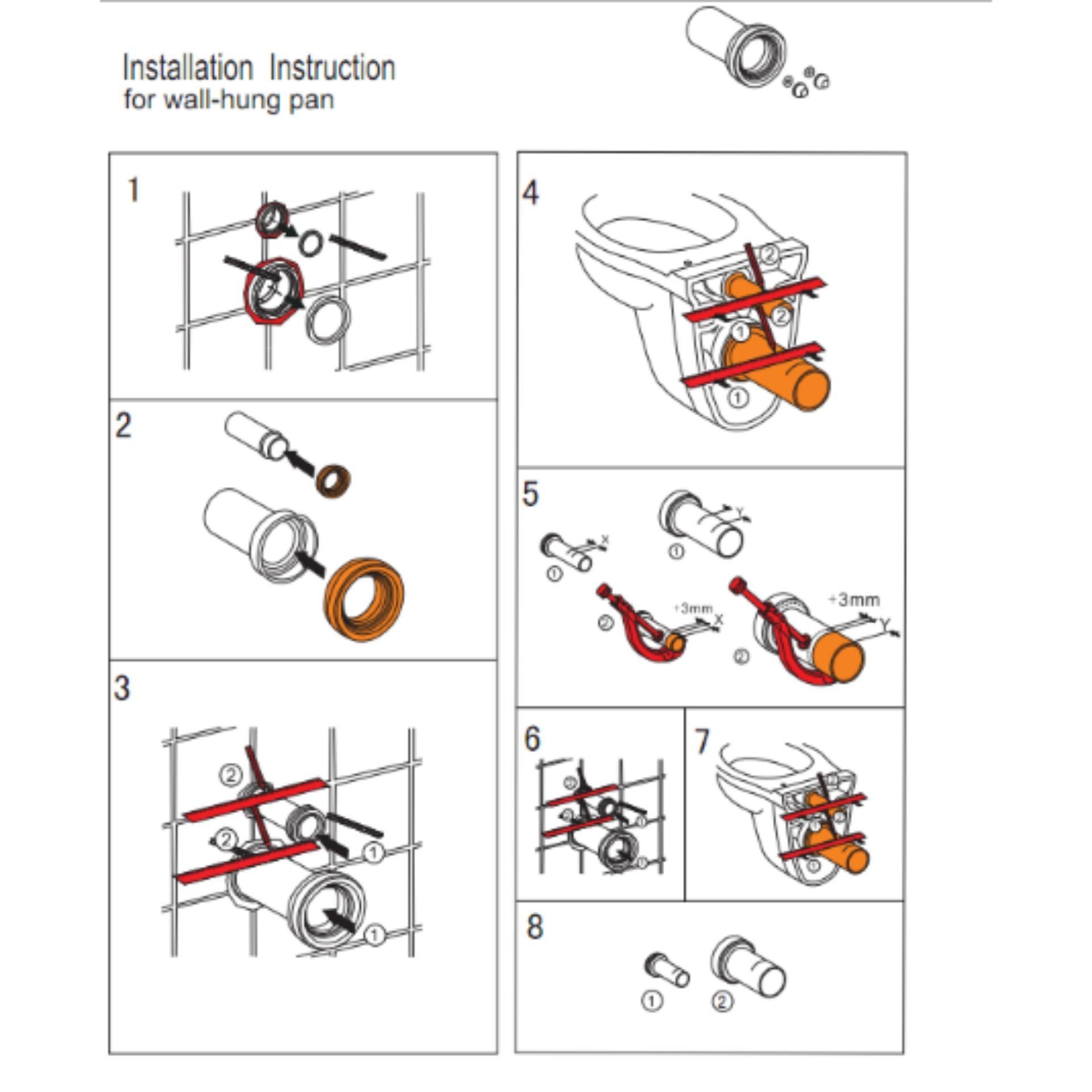 Bồn cầu treo tường ATMOR Model: AT2155W chống nứt và chống thẩm thấu theo tiêu chuẩn Châu Âu , đảm bảo an toàn cho người dùng