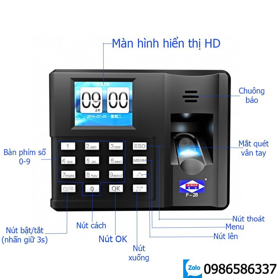 MÁY CHẤM CÔNG QUÉT VÂN TAY ELITEK 6699