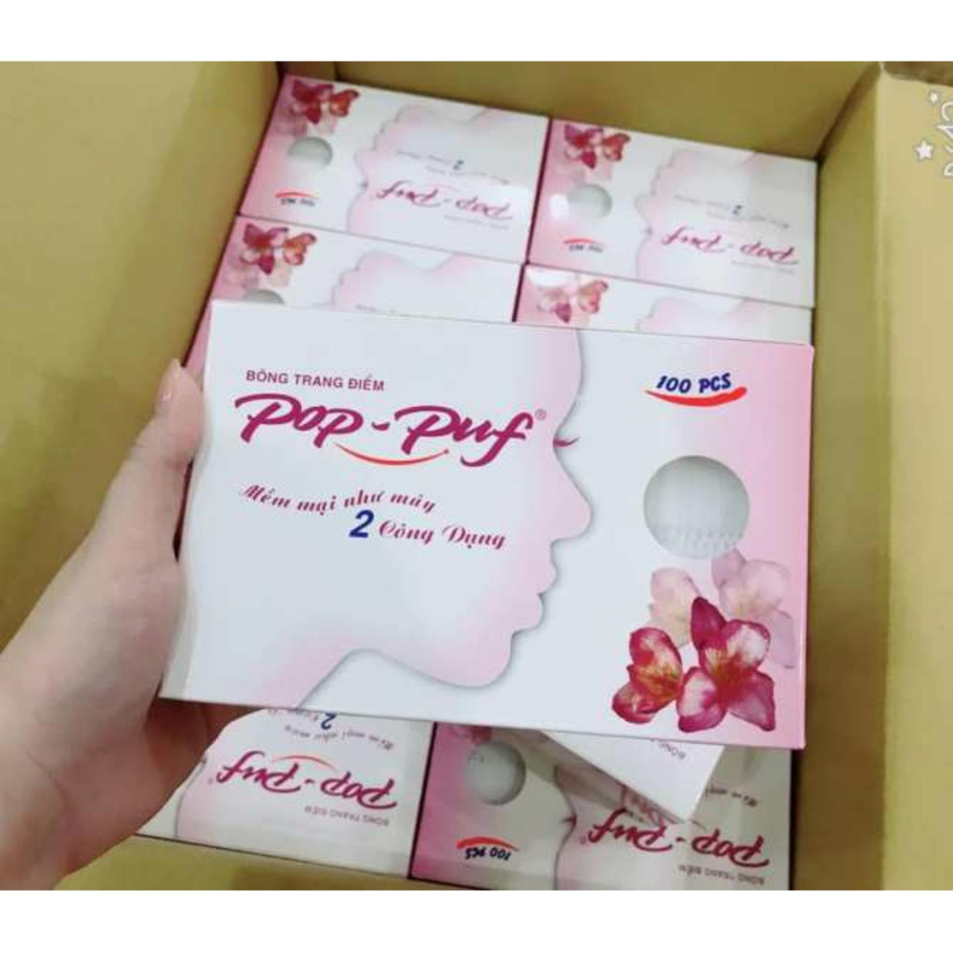 Pop-Puf 2 Uses 100 Pieces (Makeup + makeup remover)