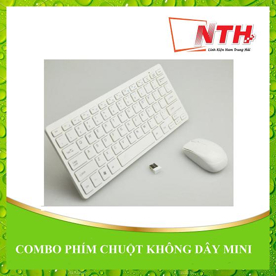 Combo Phím + chuột thời trang không dây mini