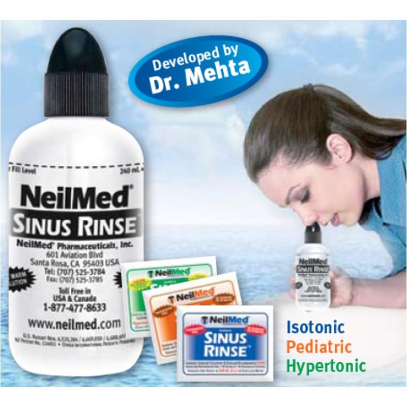 Bộ rửa mũi Neilmed Sinus Rinse (1 bình + 50 gói muối)