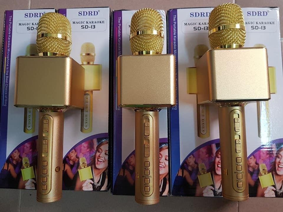 Mic Hát Karaoke Bluetooth Kiêm Loa SD-13