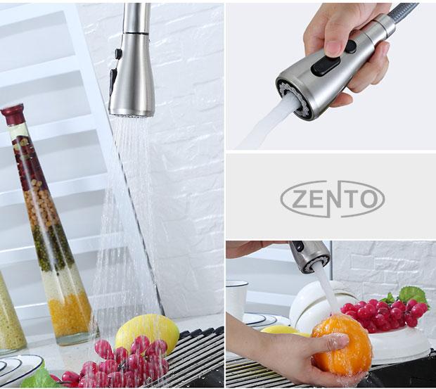 Vòi rửa bát nóng lạnh inox 304 Zento SUS5506