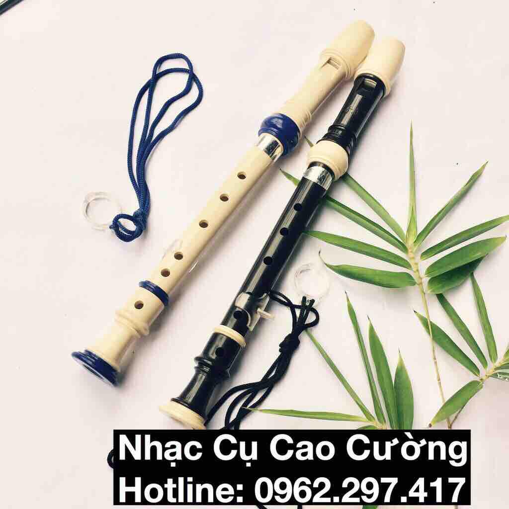 Sáo Dọc Recorder Đen Âm Chuẩn Nhạc Cụ Cao Cường