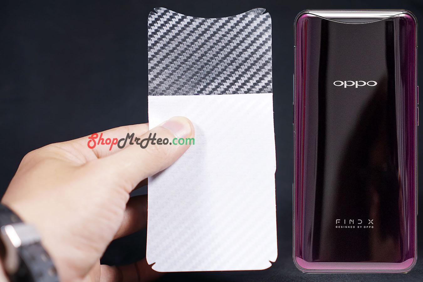 [HCM]Bộ 3 Skin Dán Mặt Lưng Vân 3D OPPO Find X