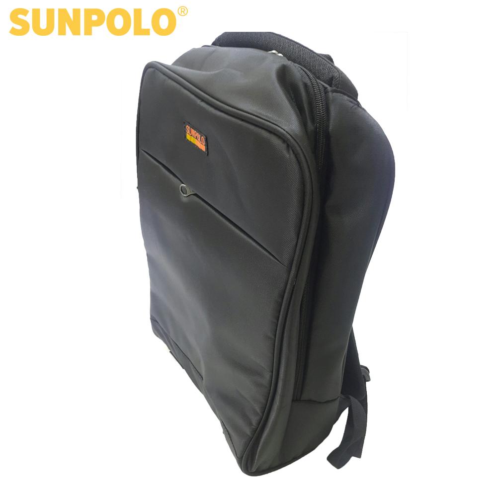 [Quà tặng không bán] Balo laptop SUNPOLO đi học đi làm BLS01 (Đen)
