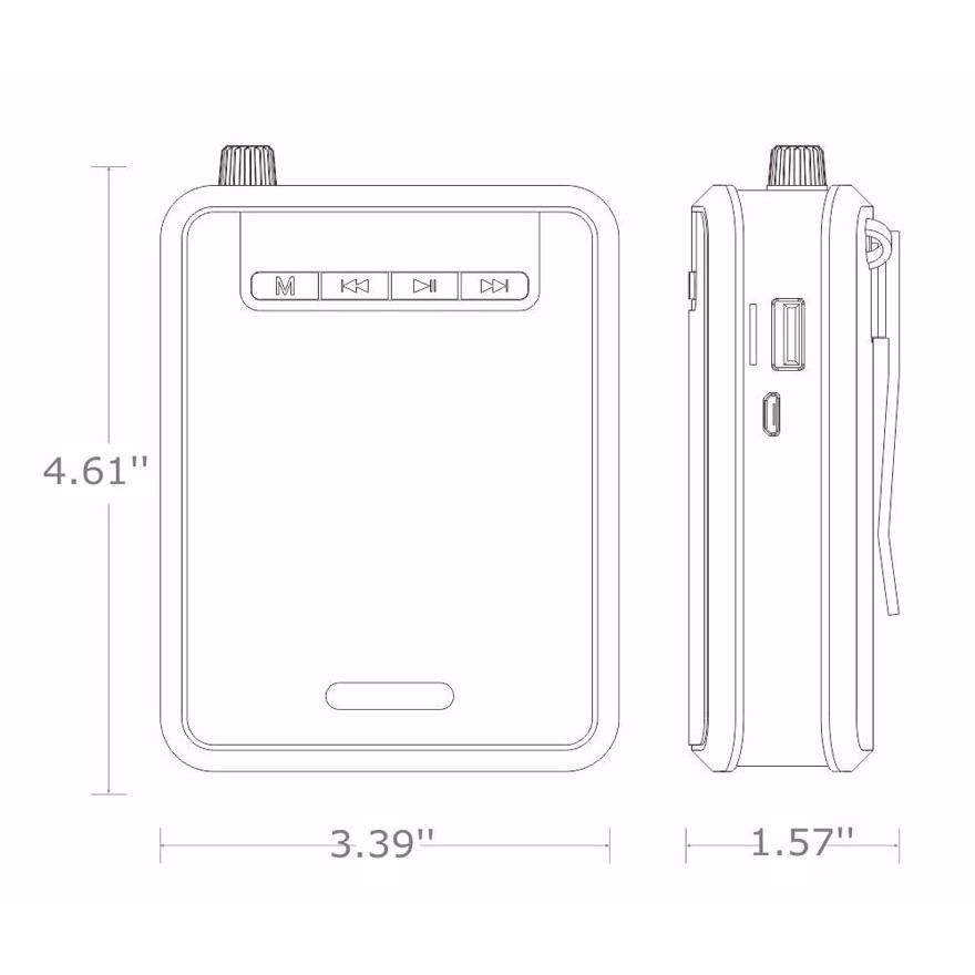 Loa trợ giảng đa năng 4 trong 1 ROLTON K300