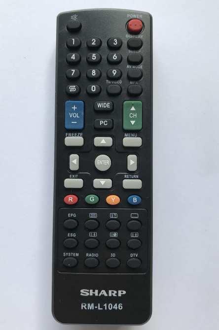 Điều khiển tivi Sharp RM-L1046 (đen)