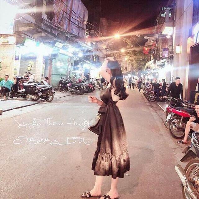 Đầm phi đuôi cá buộc nơ lưng sexy cực xinh