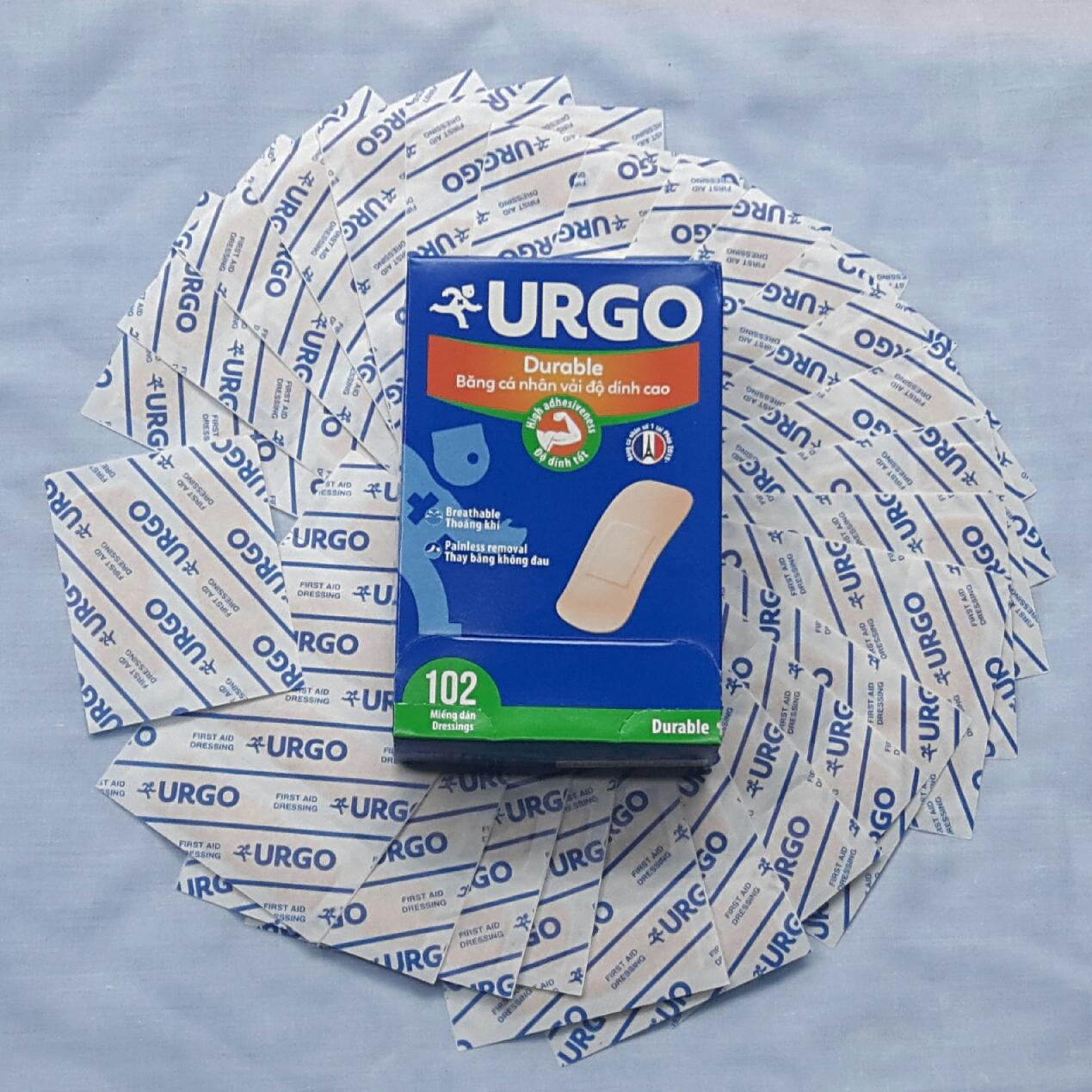 Băng cá nhân vải URGO Durable ( 102 miếng dán / hộp )