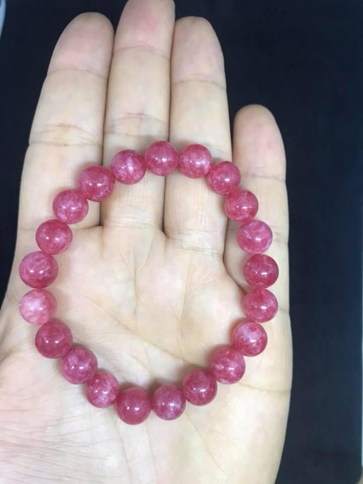 [HCM]VÒNG TAY ĐÁ RUBY HỒNG NGỌC 8LY