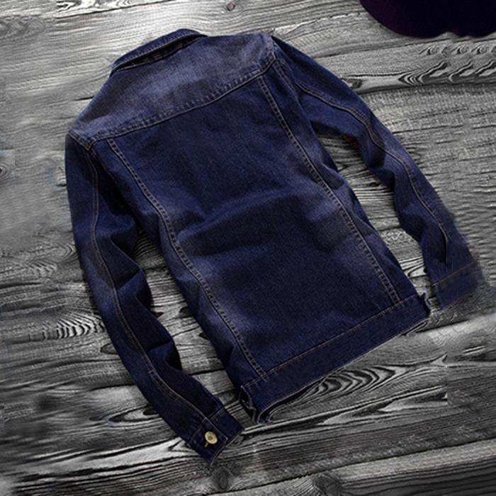 Áo khoác Jean nam 2 túi trước