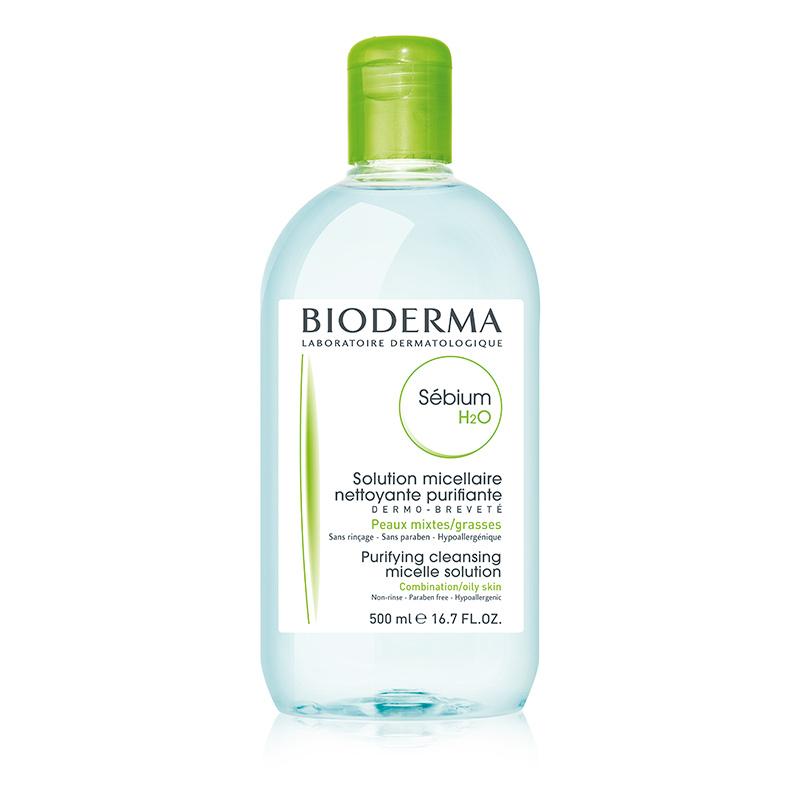 Nước Tẩy Trang  Sébium H20 Bioderma Xanh Dành Cho Da Dầu & Hỗn Hợp 500ml