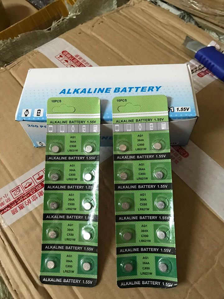 1 VỈ 10 VIÊN. PIN NÚT ÁO AG1 1.5V,  Phù hợp các thiết bị sử dụng pin nhỏ như đồng hồ, remote cửa tự động. TH 145