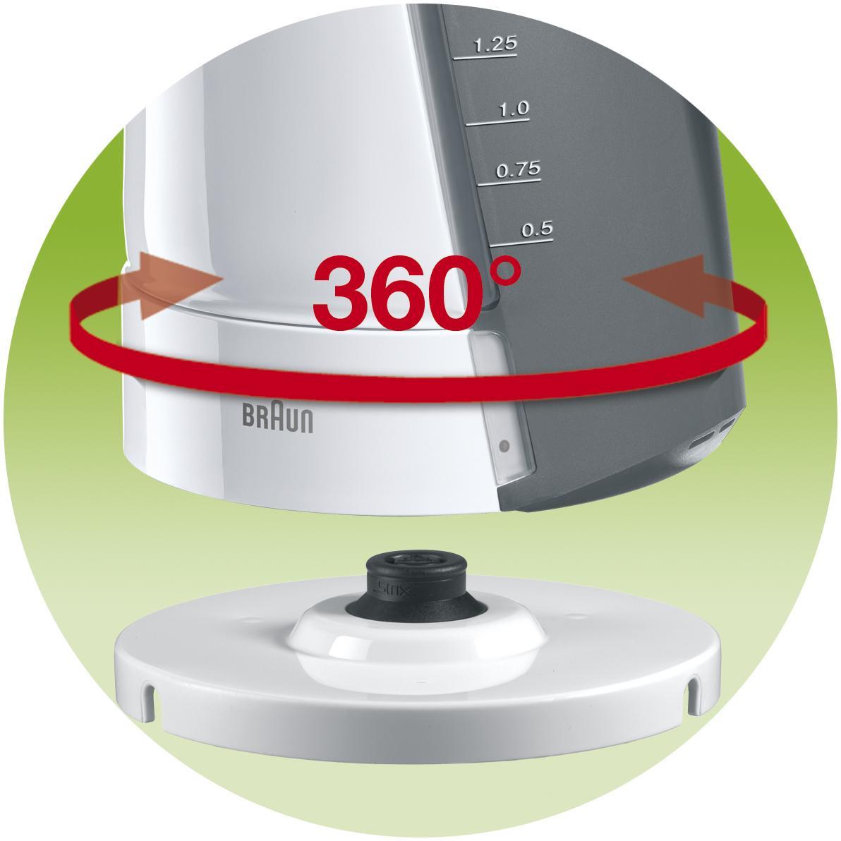Ấm siêu tốc Braun WK 300 ONYX 1.7L (Trắng)