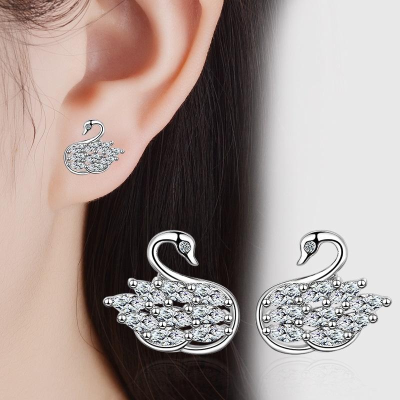 [HCM]Bông tai thời trang hình Thiên Nga HT168 mẫu mới